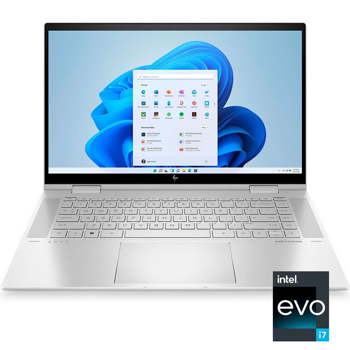 HP Envy 14 X360 14-es1023dx 2-in-1 Intel Core Ultra 7 15th Generation 5.4GHz 16GB RAM 512GB SSD 14" FHD IPS TouchScreen Webcam Fingerprint Bluetooth Wi-Fi Windows 11 Home Intel Iris Silver 1 Year Manufacturer Warranty - Image 3