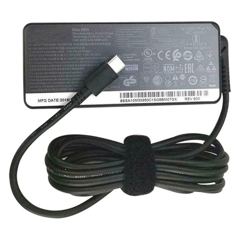 Original Lenovo USB Type C Laptop Charger 65W