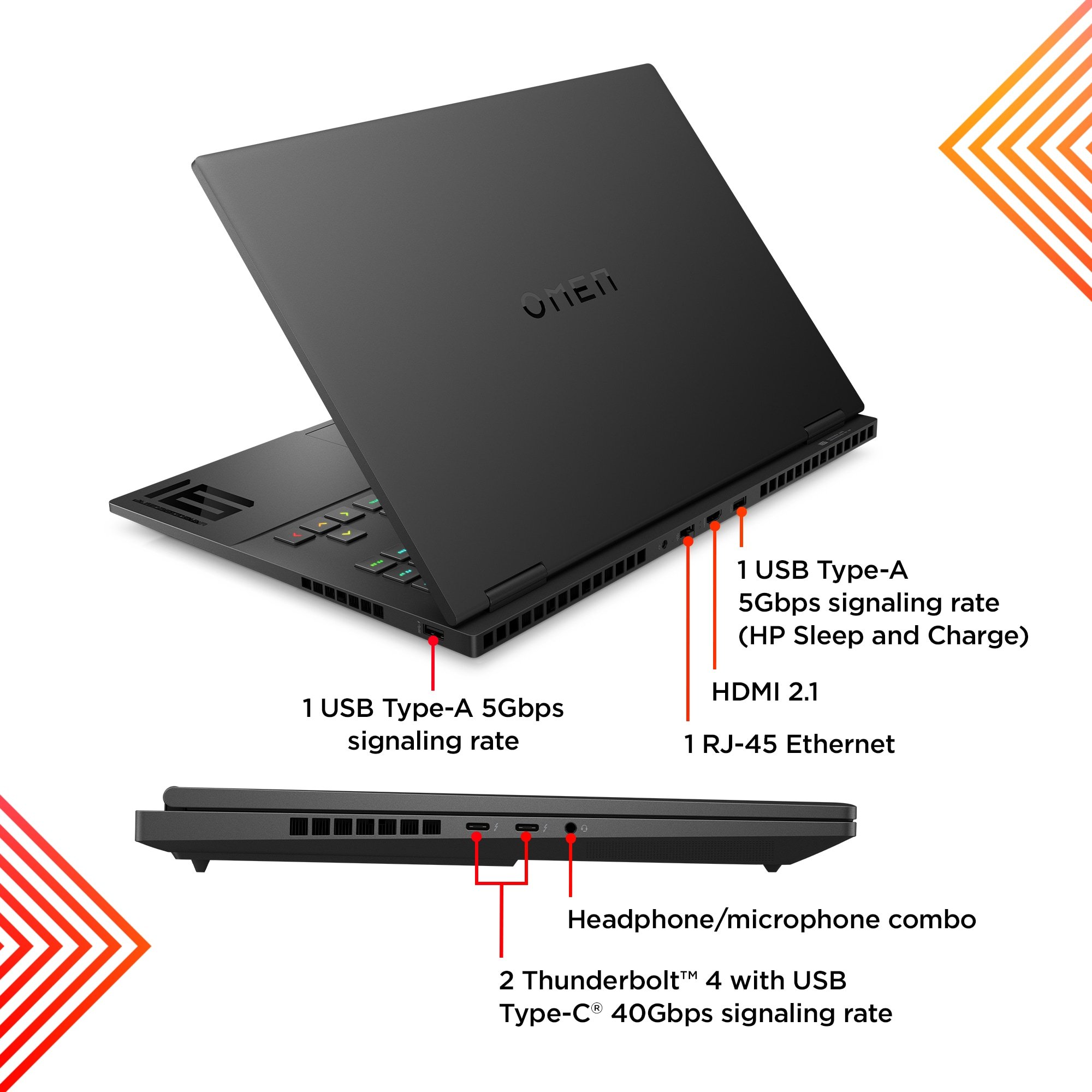 Hp Omen 16-wf0xxx Intel Core i9 13th Gen 16GB RAM 512GB SSD 8GB NVIDIA GeForce RTX 4060 16.1 Inches FHD Gaming Laptop