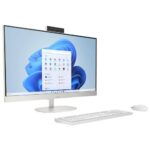 HP All-in-One 27, Intel Core Ultra 7 155U, 27inch (68.6 cm), FHD,IPS,Three-Sided Micro-Edge, Anti-Glare,300 nits,16 GB DDR5,512 SSD,Windows 11,MSO21,Shell White,6.72kg,27-cr1007in